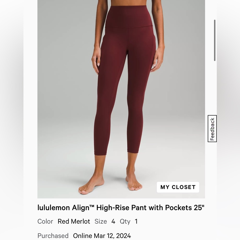 lululemon Align™ High-Rise Pant with Pockets 25"